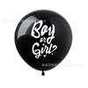 Globo negro de 36 pulgadas para revelación de género de Amazon niño o niña niño niña diseño globo grande