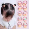 Lindos elásticos para el pelo de niños que no dañan el cabello, anillos de pulgar de dibujos animados de verano para bebés con cabello fino, elásticos para el pelo al por mayor