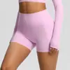 Shorts de Yoga Nude de Cintura Alta, Secagem Rápida, Respirável, Calças Tight-Fitting com Bolso de Aba Calças, Calças Esportivas para Ciclismo ao Ar Livre, Fitness, Processamento e Personalização