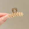 Presilha de Cabelo Espiga de Trigo para Mulheres, Presilha Lateral para Meio Preso, Grampo para Meio Preso, Presilha Jacaré, Acessório de Cabelo Meio Preso Estilo Coreano