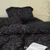 Fornecimento Transfronteiriço de Conjunto de Quatro Peças de Algodão Lavado Azul Bebê Fresco Estilo Nórdico e Conjunto de Três Peças para Dormitório, Atacado em Estoque
