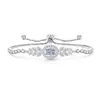 Pulsera de Hielo Flor de Hielo Corte Trigo Espiga Huevo de Paloma de Piedra Preciosa de Color Más Vendida en Transmisión en Vivo, Pulsera Elástica con Forma de Huevo Chapada en Oro Real con Diamante de Alto Carbono