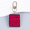 Citas Personalizadas Texto Divertido Descompresión Acrílico Llavero Placa Colgante Mochila Colgante Llavero Personalización