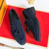 Sapatos de couro estilo britânico plus size para homens, coleção primavera/outono 2025, mocassins de camurça para exportação, sapatos casuais slip-on com franjas, mocassins masculinos