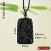 Pingente Zhong Kui de obsidiana natural no atacado, poderoso em subjugar demônios e capturar fantasmas, com corrente e espada, para o ano do zodíaco.