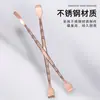 Removedor de Puntos Negros de Acero Inoxidable Raspador de Doble Punta Manual para Nariz Aguja para Acné Limpieza Herramienta de Belleza