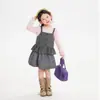 Ropa para niños Nuomi Wanzi, top tipo camisola para niñas, estilo otoño, dulce estilo universitario, chaleco versátil para capas para niños