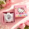 Relógios redondos de silicone para atacado de baixo preço, relógios de desenho animado Sanrio para alunos do ensino fundamental II e médio, novos relógios de quartzo para mulheres no atacado