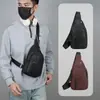 Nueva Bolsa de Pecho Impermeable de PU Transfronteriza 2026 con Múltiples Correas, Correa de Hombro Ancha, Gran Capacidad, Múltiples Compartimentos, Bolso Cruzado para el Hombro para Viajeros