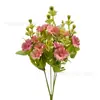 10 mini ramos de crisantemo artificial Flor de margarita crisantemo silvestre Corona DIY Accesorios para sombrero Diseño de varias escenas