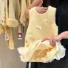 Vestido Infantil com Lã, Novo Estilo Outono e Inverno, Elegante Vestido Formal Infantil, Moda Bebê Vestido Princesa de Lã com Pérolas