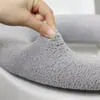 Cojín para Asiento de Inodoro para Uso en Casa en Invierno, Cubierta Gruesa de Felpa para Asiento de Inodoro, Adecuado para Todas las Estaciones, Cojín Anillo de Felpa para Asiento de Inodoro