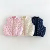 Chaleco floral acolchado para niñas, colección de invierno 2026, top acolchado lindo y grueso para bebés, ropa de invierno para niños, zdy6503