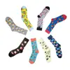 Fabricantes de algodón papas fritas comida fruta kiwi calcetines de moda para las cuatro estaciones cerveza calcetines para mujer sushi sandía calcetines para hombre europeos y americanos calcetines