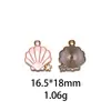 Série Oceano de Verão Estrela-do-Mar Concha Gota de Óleo Pingente DIY Liga Acessórios de Joia Pingente de Chaveiro Transfronteiriço