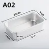 A04 A05 Caixa de Pão Concha de Floco de Neve Quadrada Anodizada Forma de Torrada Forma de Bolo Brownie Forma de Pão