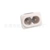 Receptáculo de alimentación de CA blanco AC-010 receptáculo de CA en forma de 8 pin de núcleo sólido receptáculo de cola en forma de 8 receptáculo de alimentación en forma de 8