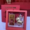 Pingente de Pônei Dourado do Ano do Cavalo, Fique Rico Instantaneamente, Corrente para Celular, Chaveiro, Presente de Ano Novo, Conjunto com Caixa de Presente, Lembrança Cultural e Criativa