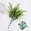 Planta artificial planta verde bonsái partición accesorios de arreglo floral decorativos plástico pasto falso hojas de planta acuática hojas persas eucalipto