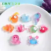 Nuevos adornos de resina de serie tropical de animales marinos al por mayor DIY para cuerda de pelo casera, accesorios para el cabello, funda de teléfono, pegatinas para refrigerador