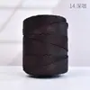 Ligero de 3 mm de Grosor Hilo Hueco Hilo de Seda de Hielo Bolso Tejido a Mano con Ganchillo Cojín Hilo para Sombrero de Sol de Verano