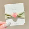 Gomas para el pelo de dibujos animados estilo coreano con frutas, gomas elásticas de alta elasticidad, cordones dulces para coleta, anillos para el pelo de pulgar lindos, accesorios para el pelo, tocados