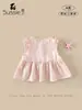 Camiseta de Verano Nueva Estilo para Niñas, Clase A, Sin Mangas, Encaje, Lazo, Delgada, Amigable con la Piel, para Bebés Niñas