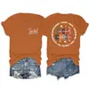 Assistente Social Compassivo Amazon Site Independente Moda Casual Feminina Camiseta de Gola Redonda Manga Curta