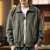 Chaqueta de Trabajo Retro Americana para Hombre, Tendencia de Otoño Casual Holgada Estilo Montaña Piloto para Exteriores