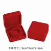 Venta al por mayor del fabricante Caja de joyería de terciopelo rojo Caja de almacenamiento para collar con colgante, pulsera, anillo Empaque Caja de regalo Dropshipping