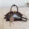 Bolsa de Bolinho Estilo Coreano Tendência Feminina 2026 Nova Leve Luxuosa Nicho Alta Costura Moda Versátil Ombro Transversal