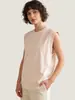 Camiseta sin mangas de algodón puro estilo americano 2026 para mujer, chaleco de marca moderno de corte holgado, lavado vintage, personalizable, venta directa de fábrica