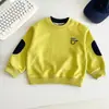 Otoño 2026 Nuevo Estilo Versión Coreana Personalidad Bloques de Color Letras Sudadera con Capucha Niños Atractivos Primavera y Otoño Suéter