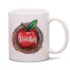 Caneca Transfronteiriça Impressa com Logo Foto Personalizada Cerâmica Branca 11oz Dia do Professor Estrangeiro Caneca de Café Imagem Personalizada