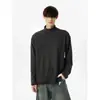 Camiseta Térmica Masculina de Manga Longa com Gola Meio Alta, Adequada para Primavera e Outono, Camada Base Quente, Atacado para Exportação