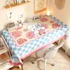 Toalha de Mesa Desenho Animado, Sem Lavagem, Impermeável, À Prova de Óleo, Resistente ao Calor, Estilo Dopamina Creme, Toalha de Mesa Retangular, Protetor de Mesa, Chá