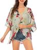 Comércio exterior Europa e Estados Unidos na primavera e no verão xale de praia estampado feminino blusa protetor solar XX0145