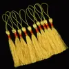 Poliéster Duas Cores Borla Estilo Suave Hanfu Qipao Novo Estilo Chinês Pingente Artesanal DIY Marcador de Página Leque Pequena Franja de Borla