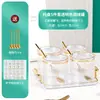 Estuche de condimentos Sal Glutamato Monosódico Caja de Almacenamiento de Especias Cocina Caja de Frascos Divididos para Condimentos Frasco de Almacenamiento Sellado Bandeja Acrílica
