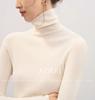Camisa de Malha Jasan Lã Fio Yangtze Sem Costura Peça Única Gola Alta Look Emagrecedor Camisa Básica de Tricô para Mulheres