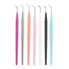 Acero Inoxidable Recogedor de Pestañas Maquillaje de Belleza Injerto de Pestañas Pincel para Pestañas Muñeca para Pestañas Palo Recogedor de Pestañas Herramienta de Belleza para Pestañas