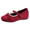 Zapatos Planos Bajos Retro Franceses de Moda para Mujer Primavera 2026 Nuevo Estilo con Faldas Aumento Oculto de Altura Zapatos Mary Jane