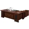 Escritorio de Oficina, Escritorio Ejecutivo, Escritorio de Jefe de Borde Recto y Silla, Escritorio de Computadora Simple Moderno, Escritorio de Presidente Gerente con Gabinete Lateral, Estilo Chino Nuevo