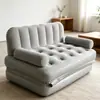 Sofá-cama inflável automático de veludo, bestseller transfronteiriço para duas pessoas, sofá dobrável para lazer em acampamento, poltrona preguiçosa portátil