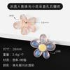 Girasol Estilo Coreano DIY Hebilla para Zapatos Joyería Accesorios Hebilla para Cordones Flor de Cinco Pétalos Translúcida de Colores Hebilla Decorativa para Cordones