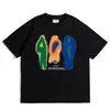 Camiseta de Hombre Algodón Verano Estampado Ycoa Gráfica Harajuku Hip-Hop Top Holgado Camiseta Moda Coreana Estética Y2K