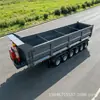 Ventas de Fábrica Semirremolque Volquete Trasero Tipo U de 6 Ejes Semirremolque Volquete Trasero de Arena y Grava Semirremolque Volquete Trasero para Transporte de Granos