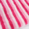 Suministro Directo de Fábrica de Piel de Conejo Rayada de Colores Tela de Terciopelo Estampada de Colores Rayas Piel de Conejo Mediana Material para Zapatos Juguete Tela para el Hogar