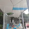 Fabricante de cenadores metálicos de una sola placa de aluminio ofrece construcción de cenadores metálicos para jardín al aire libre hechos a medida en Shanghái