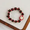 Pulsera DIY Estilo Vintage de Granos de Café Naturales Premium, Imprescindible para Puestos de Cafeterías, Pulsera con Aroma Fuerte de Huella de Gato al por Mayor